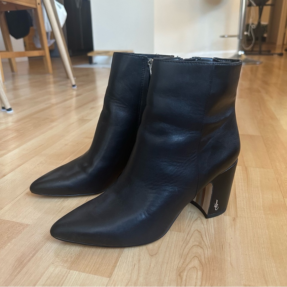 Sam Edelman Black Hilty Ankle Boots, women’s 6.5